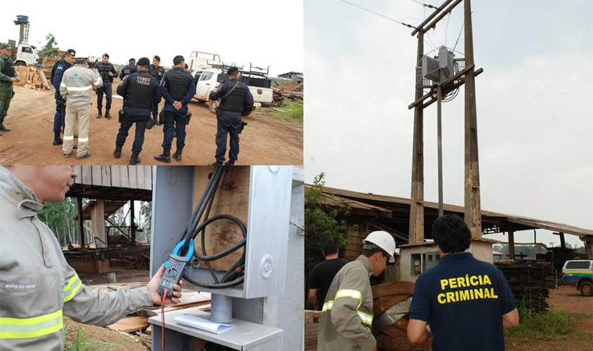 Eletrobras e Polícia Militar flagram madeireiras com ligações clandestinas em Candeias