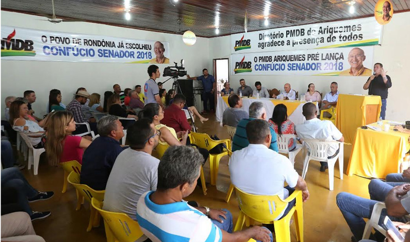 MDB lança pré-candidaturas em evento no próximo sábado em Porto Velho 