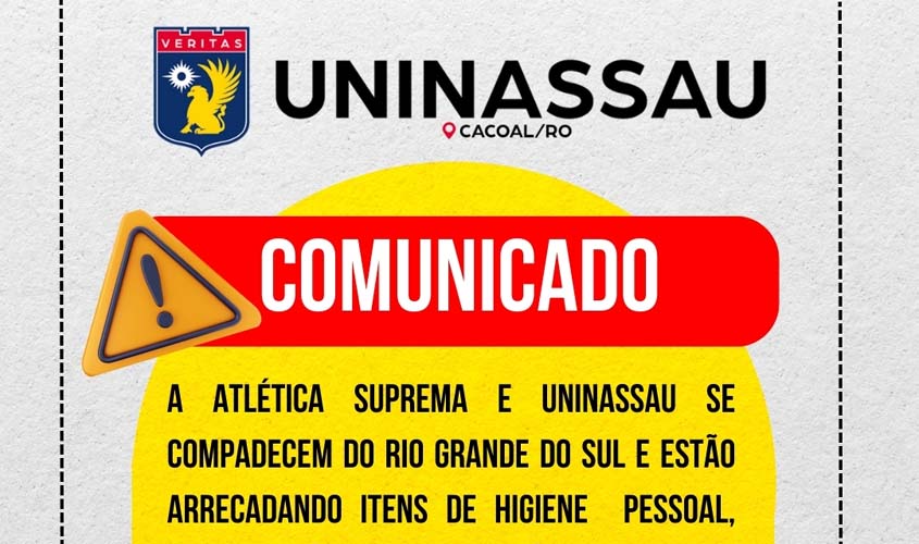UNINASSAU realiza campanha de doações para vítimas de enchente no Rio Grande do Sul