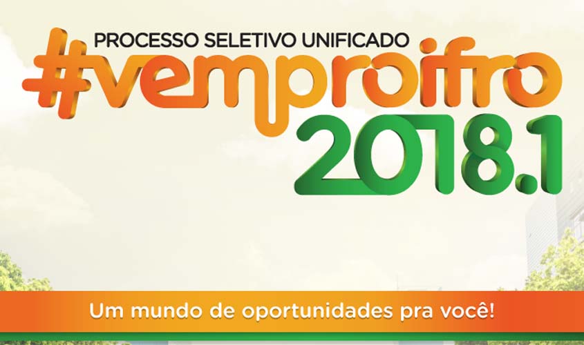 IFRO abre inscrições para 2.438 vagas em Rondônia