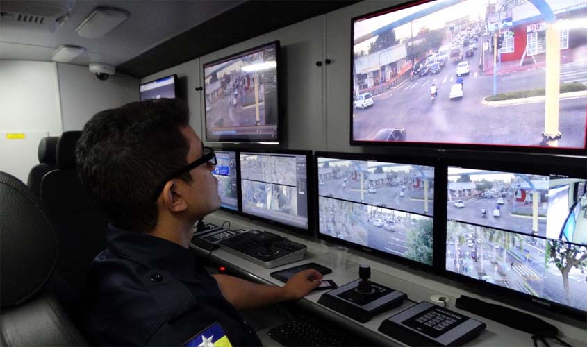 Videomonitoramento avança e registra redução de criminalidade nos locais monitorados em Rondônia
