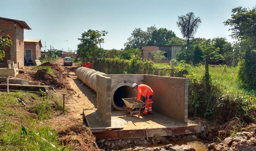 DER avança nas obras de drenagem profunda dos bairros da zona sul de Porto Velho