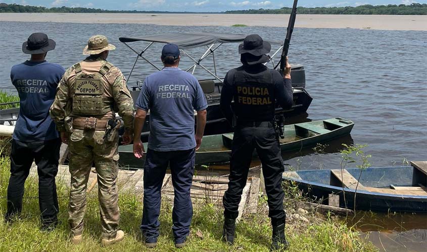PF RO realiza operação para combater crimes transnacionais na fronteira com a Bolívia 