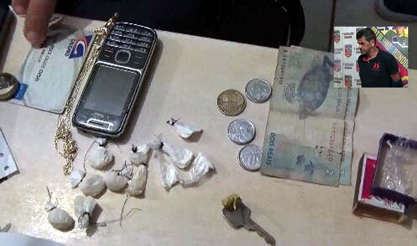 Polícia prende homem acusado de vender droga